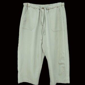 Havana Jack's Cafe Light Olive Green Cropped Ankle Pants - Petite Large